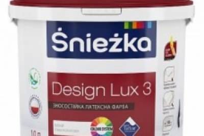 Глубоко матовая латексная интерьерная краска Sniezka DESIGN LUX 3